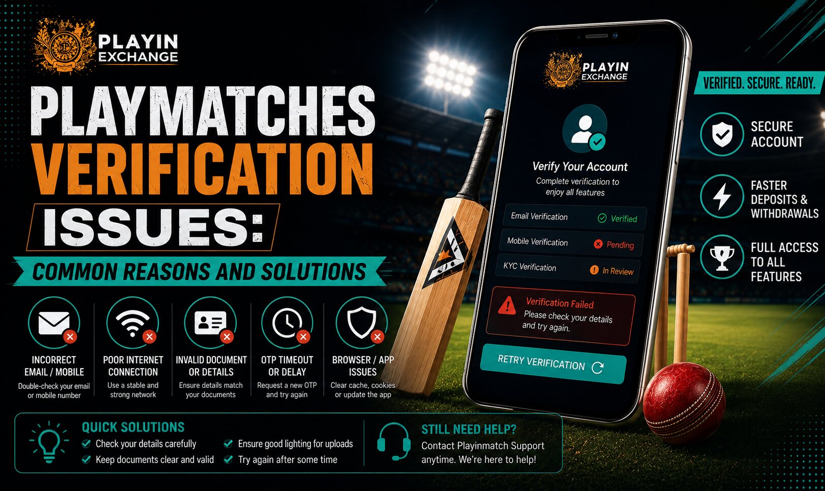 Playmatches Verification Issues: Common Reasons and Solutions