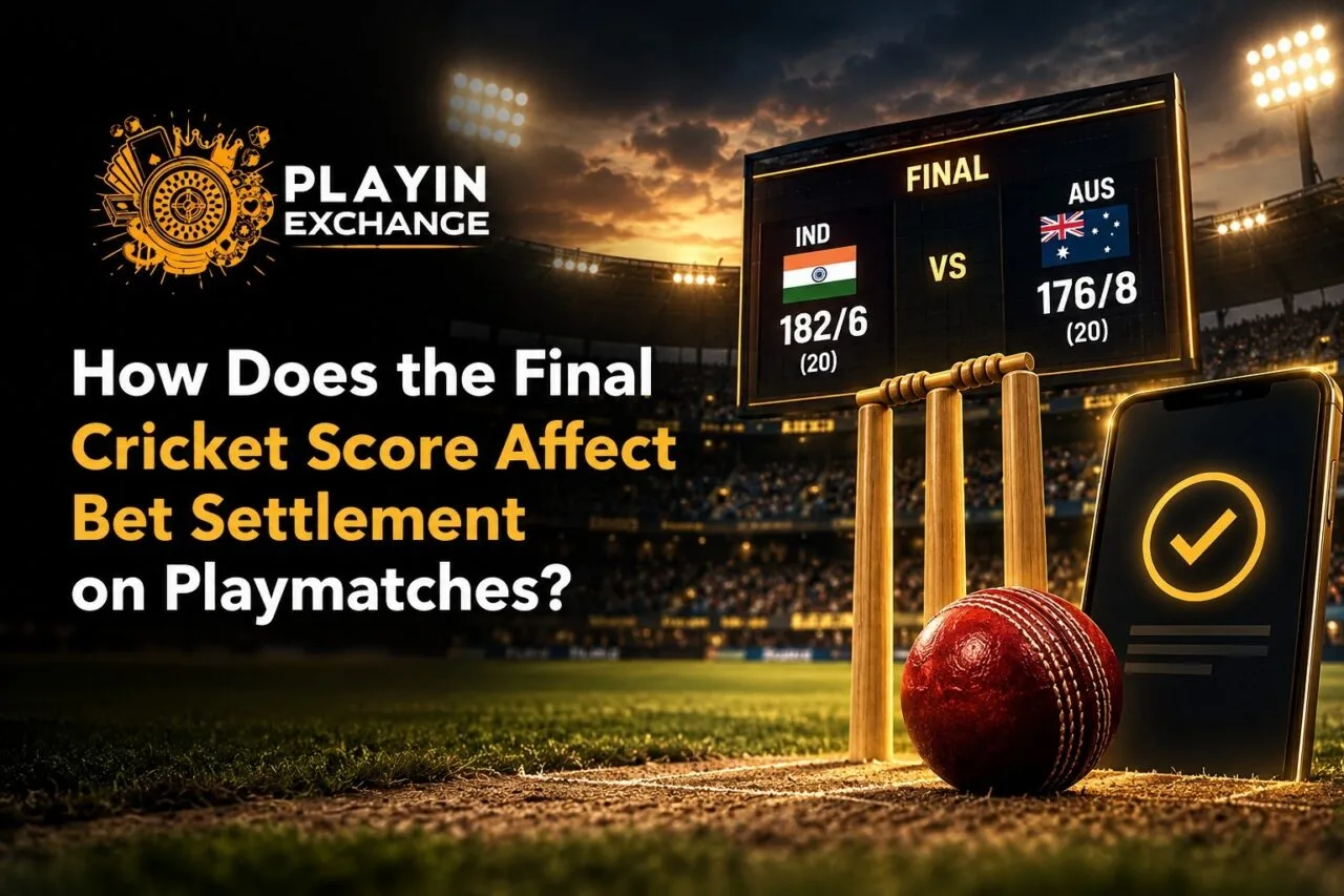 How Does the Final Cricket Score Affect Bet Settlement on Playmatches?